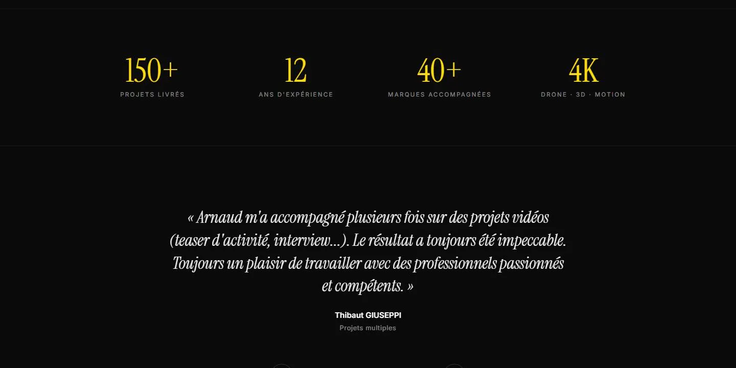 The studio's figures and client reviews